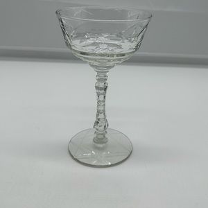 Rock Sharpe Artic Rose Champagne Tall Sherbet Glass